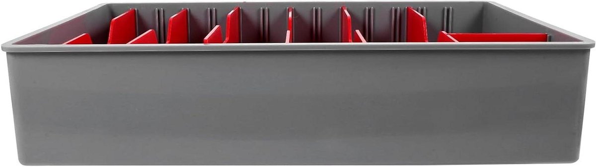 Kassalade met 5 compartimenten - Geldlade Cash Lade - Geld Beheren - Verwijderbare Verdelers - 30x17.5x6.5 cm - Zwart