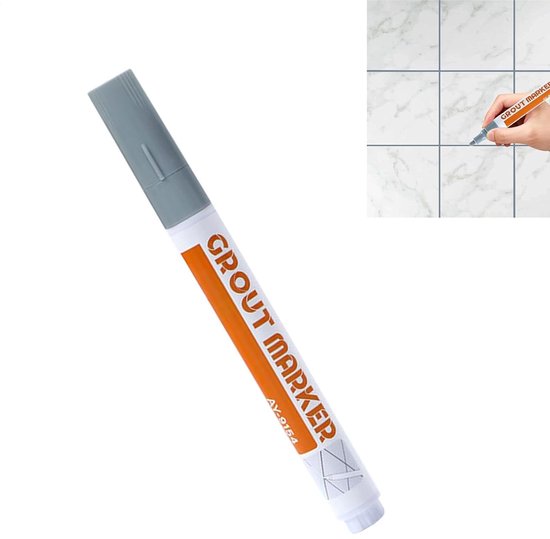 Voegenstift - Voegenverf Tegelstift - Tegels Opfrissen - Sneldrogend Waterdicht - 14 cm - Grijs van Voegenstift — afbeelding 3