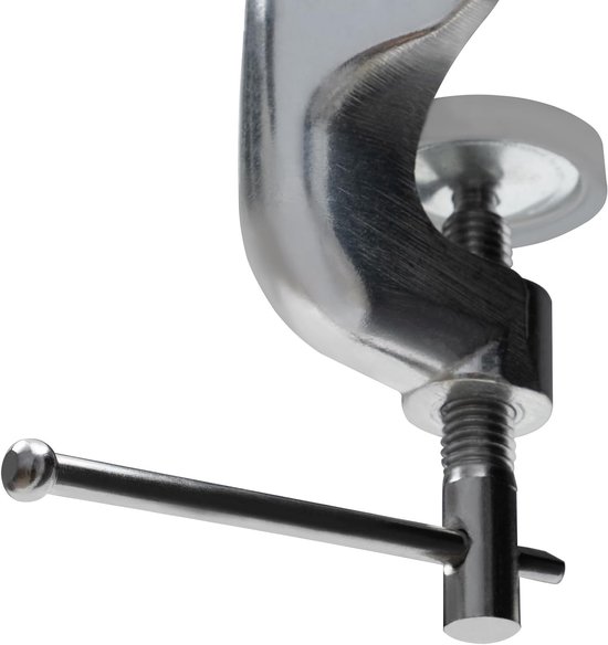 Handmatige Pastamachine - Deegroller Pastamaker - Thuis Pasta Maken - Vastzetbare Klem - Tot 5 cm dikte - Zilver van Merkloos — afbeelding 2