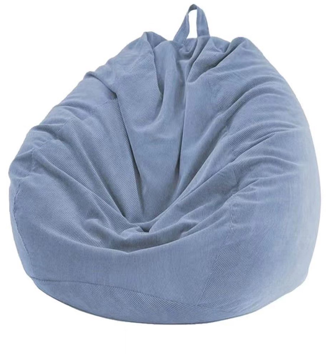 Donkerblauwe katoenlinnen zitzakhoes 100×120cm zonder vulling | Comfortabel duurzaam voor tieners en volwassenen | Geschikt voor woonkamer, slaapkamer en speelkamer
