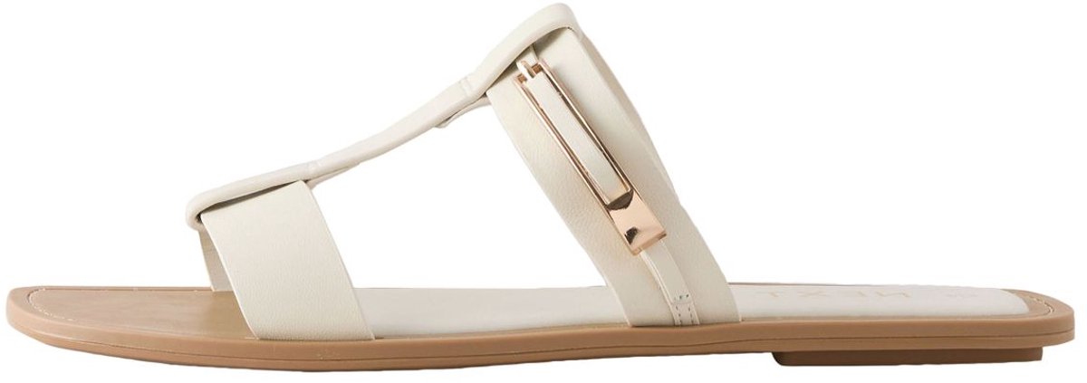 Next - Dames - Sandalen met gesp met rand - Crème