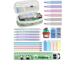 Kantoorspullen Set - Schrijfwaren Assortiment - Studie Werk - Grote Capaciteit - 20 x 10 x 2 cm