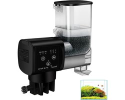 Automatische Visvoeder - Voederautomaat Aquarium - Automatisch Voeren - Instelbare Porties - 250 ml - Zwart