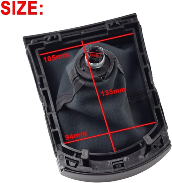 R5 Speed Manual Shift Shift Knob Cover with Dust Cover for Seat Ibiza 2002-2010 (Red Line) — afbeelding 5