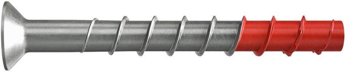 Betonschroeven - Betonankers - Buitenbevestiging - Hoge corrosiebescherming - 8x90mm - Grijs
