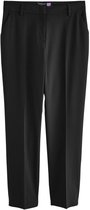 Next - Dames - Modieuze smalle petite broek met zandlopermodel en wol - Petite - Zwart