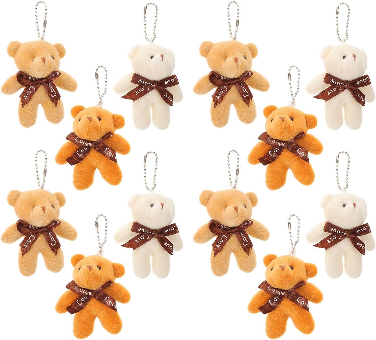 Mini Knuffelbeer Sleutelhangers - Pluche Beertjes Hangers - Tas Decoratie - Zacht Pluche Comfort - 85 cm - Diverse kleuren