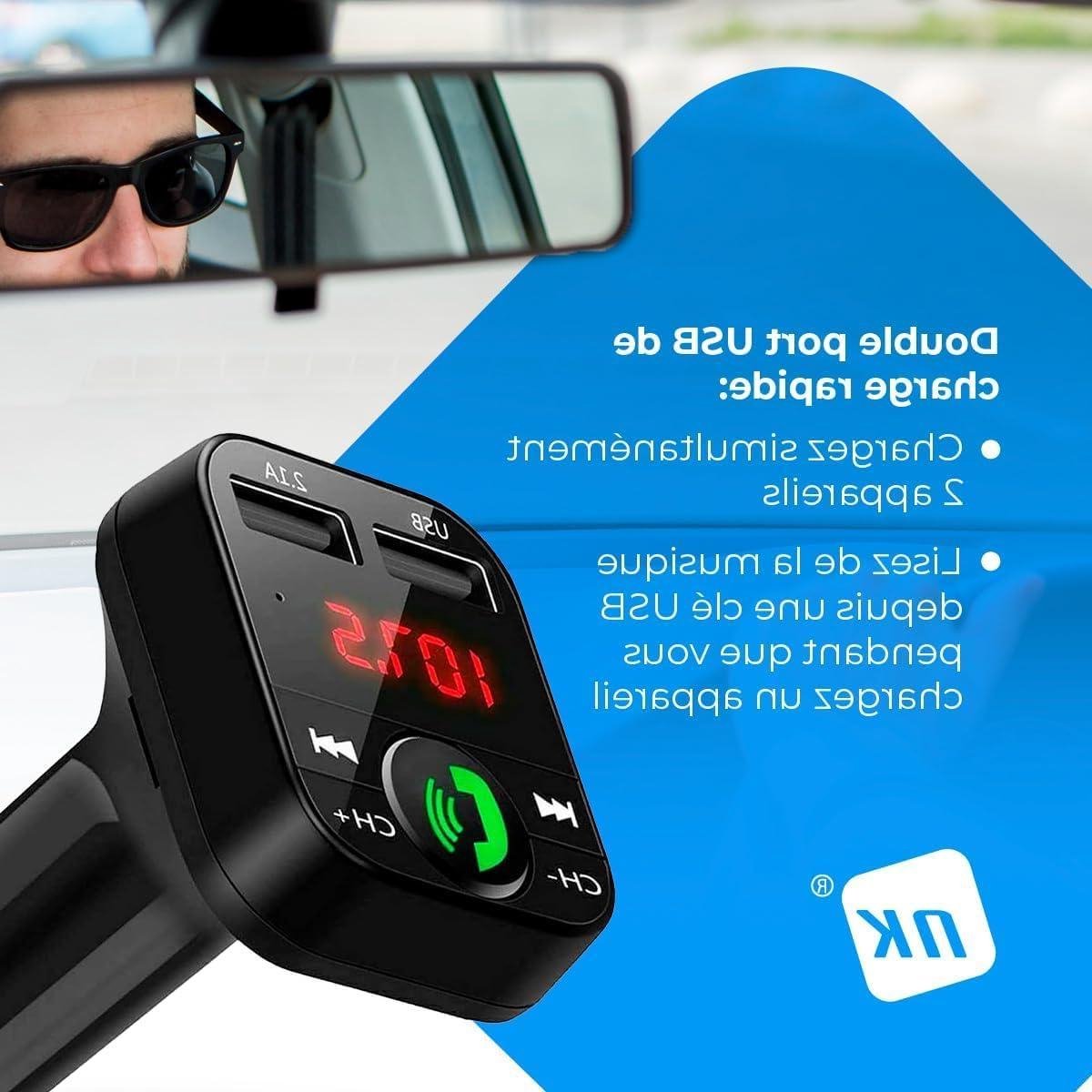 Bluetooth FM-zender - Muziek Adapter - Auto Muziek Streamen - Dubbele USB Poort - 2.1A Snel Opladen