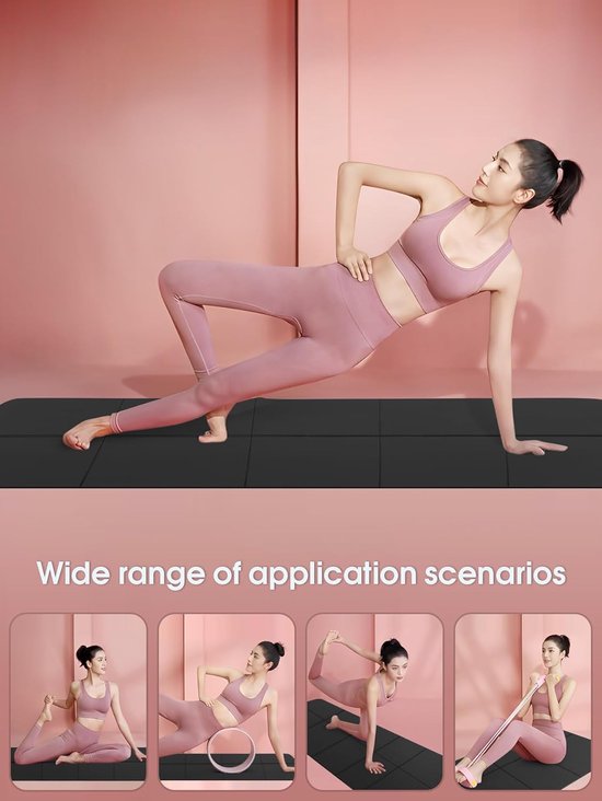 Klassieke Yogamat - Fitness Mat Pilates - Veelzijdig Sporten Buiten - Antislip Textuur Beide Zijden — afbeelding 5