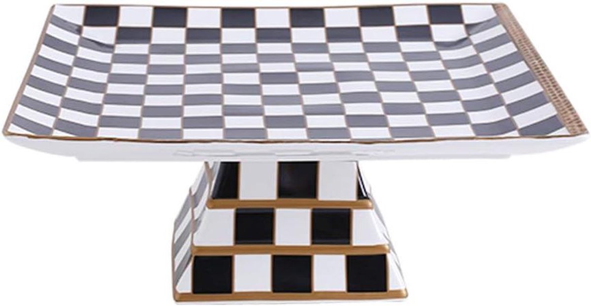 Cake Stand - Taart Plate - Feestelijke Presentatie - Gelaagd Ontwerp - Rond - Gekleurd