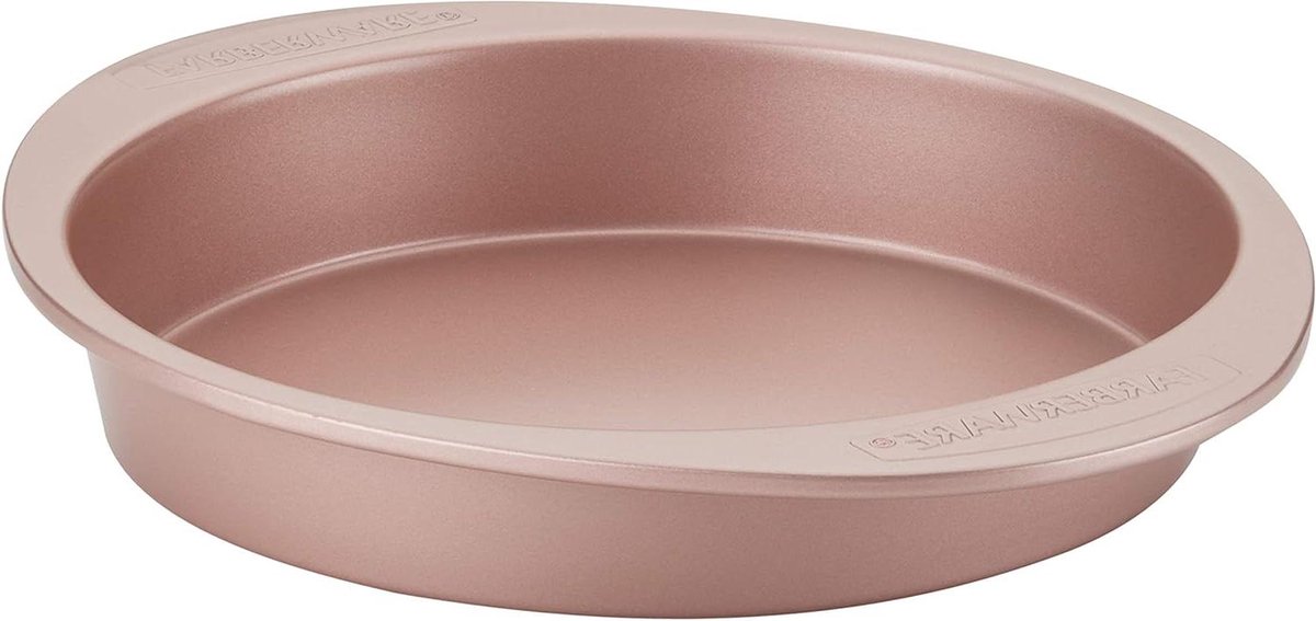 Ronde Taartpan - Bakvorm - Taarten Bakken - Antikleef Coating - 25 cm Diameter - Roségoud