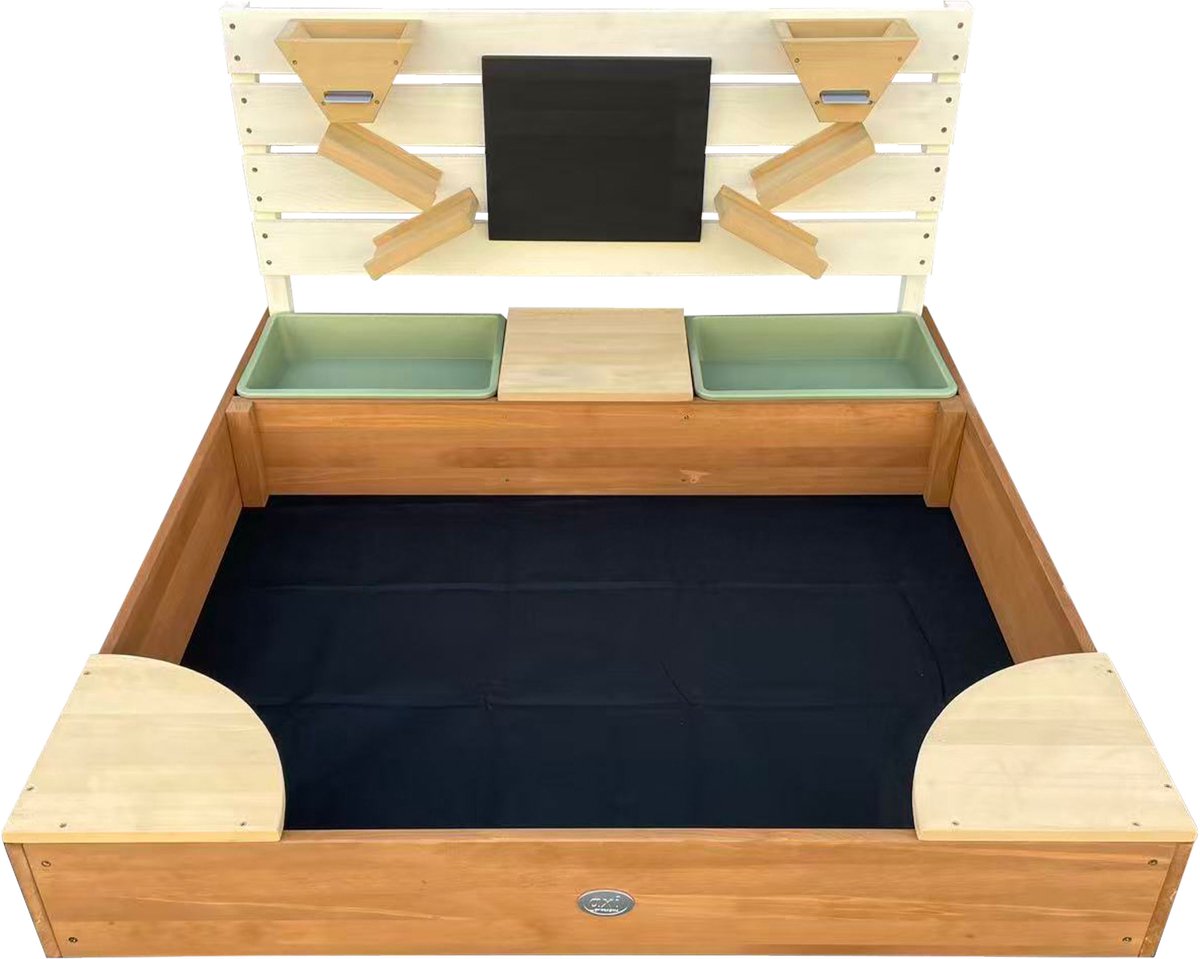 AXI Cato zandbak met zand & waterbakken en Speelwand Beige/bruin- Zand & Water - Inclusief afdekzeil en gronddoek - 10 jaar garantie! — afbeelding 4