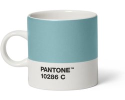 Espressokopje Dikwandig - Koffiekopje Mok - Thuisgebruik Keuken - Vaatwasmachinebestendig - 120 ml Inhoud - IJsblauw