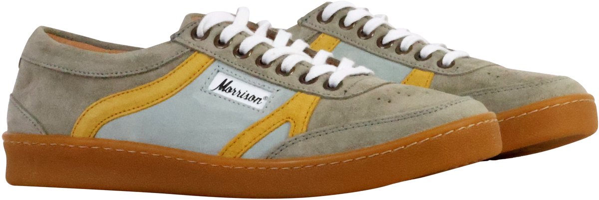 Hudson Vegie leren sneakers