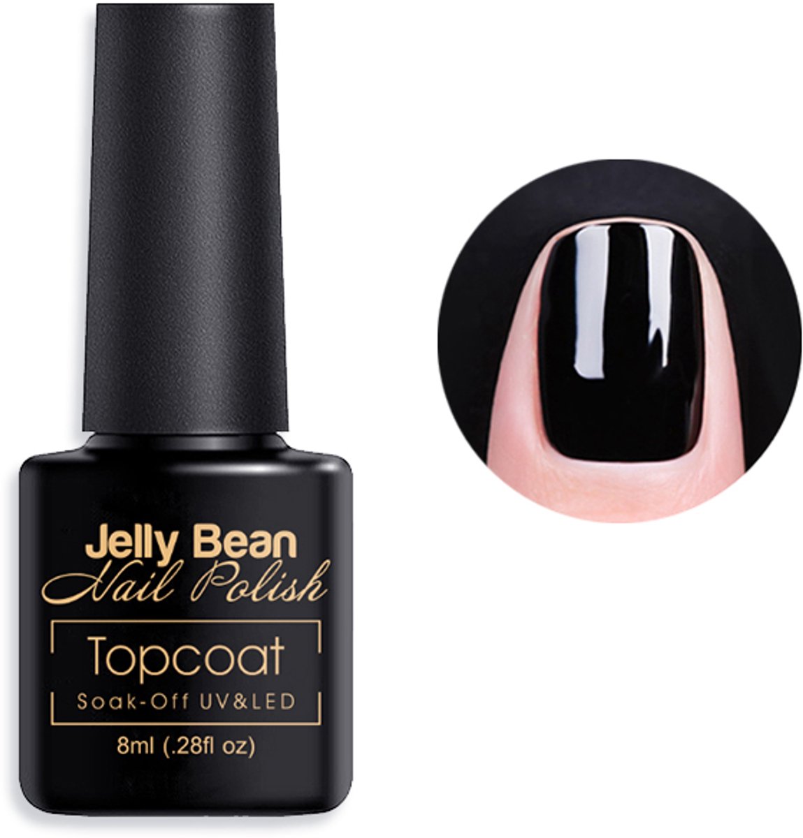 Jelly Bean Nail Polish Gel Nagellak - Gellak - Glossy topcoat - UV Nagellak 8ml