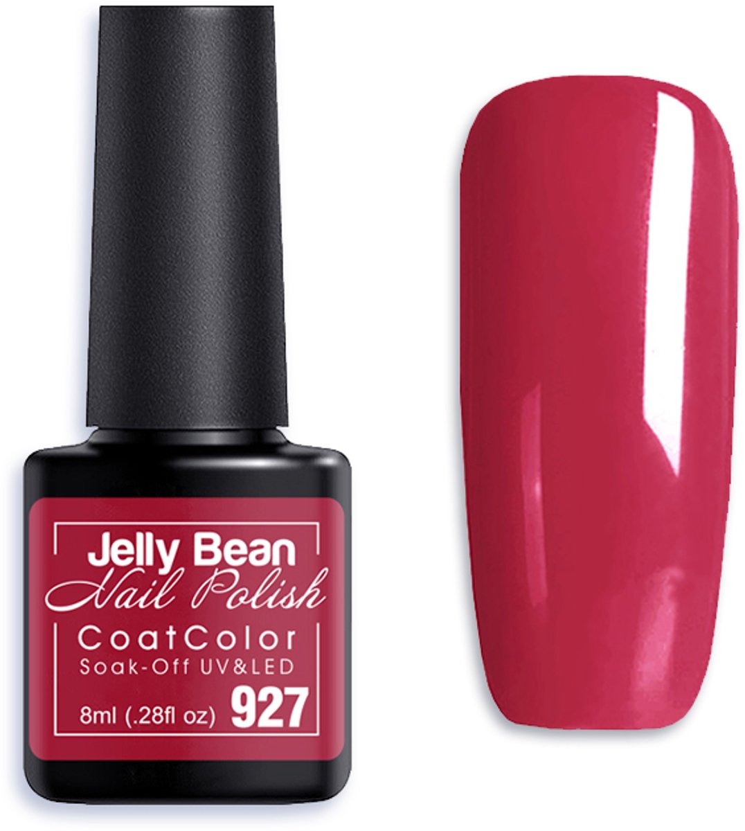Jelly Bean Nail Polish Gel Nagellak New - Gellak - Crimson - UV Nagellak 8ml