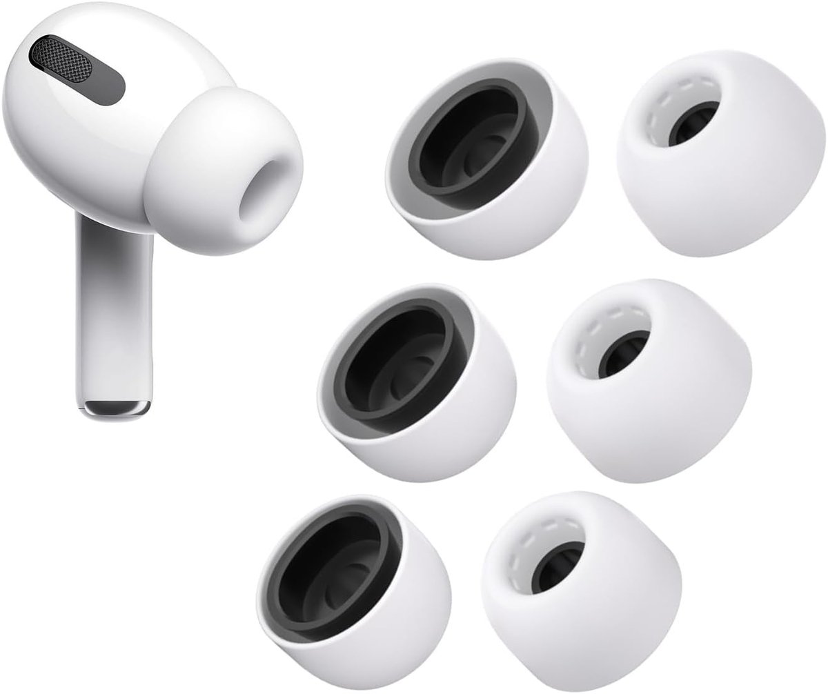 Oordopjes Vervanging - Oortelefoon Tips - Verbeter Geluid - Past in Case - XS/S/M/L - Wit