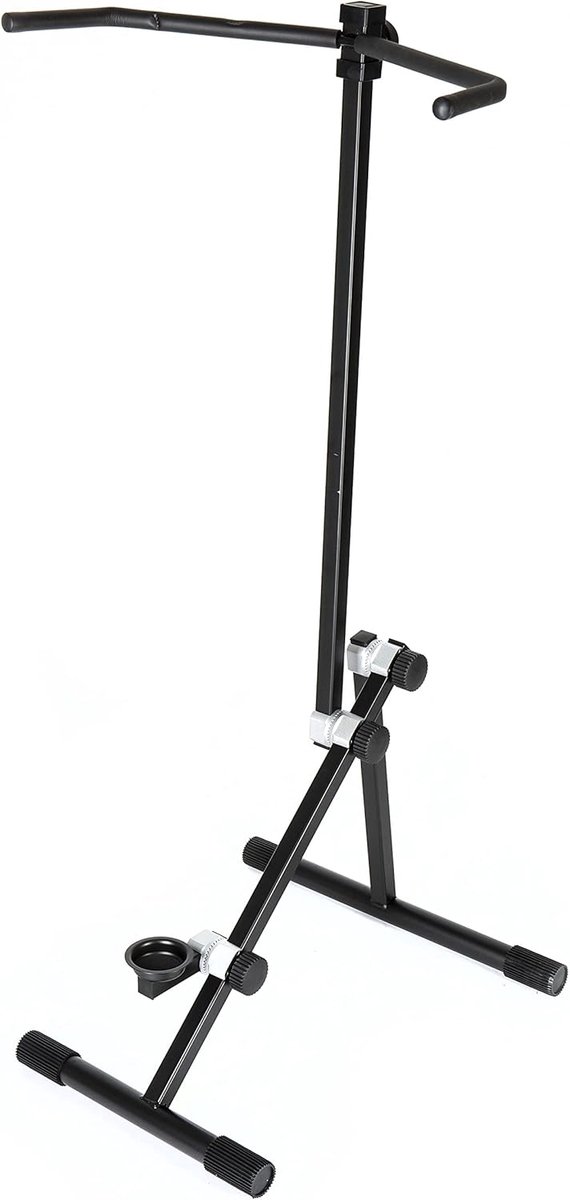 Contrabas Standaard - Instrumentenhouder - Muziekuitvoering - Robuust Staal - 114cm Hoog