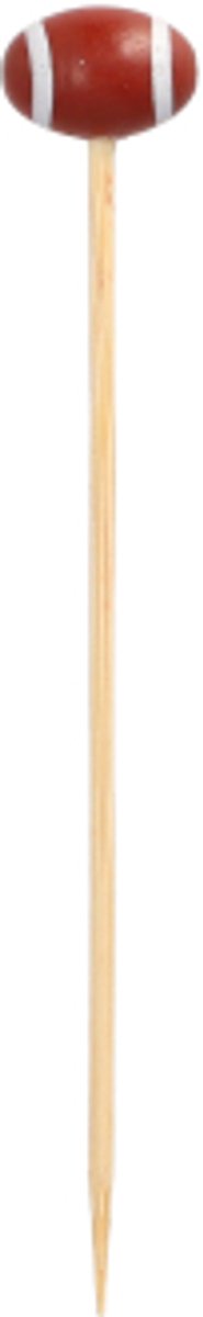 8x 100 Fingerfood prikkers 125 cm American Football