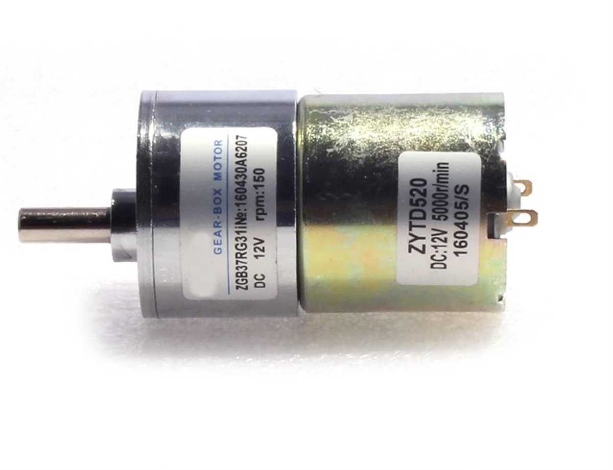 Gelijkstroommotor - Motor met reductie - Precisie aandrijving - Instelbaar toerental - DC 24V