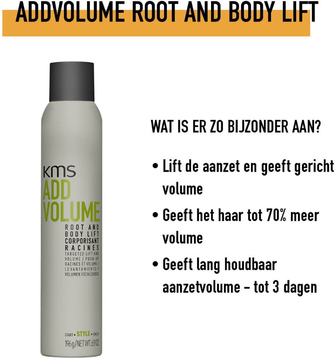 KMS Hair - Add Volume Root & Body Lift - 200ml