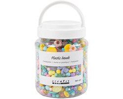 Creativ Company kralen kunststof multicolor 700ml sieraden maken.