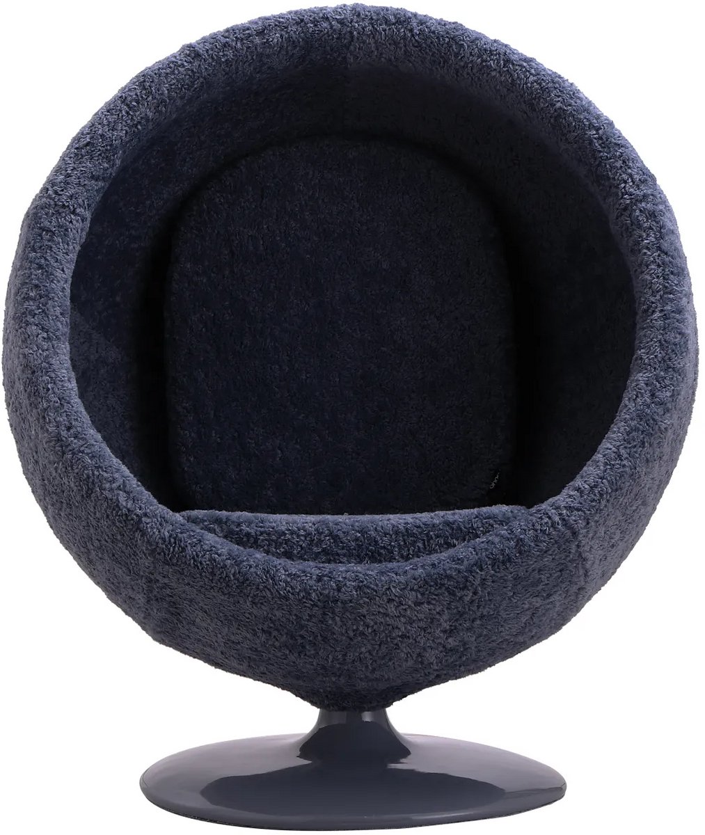 OHNO - Bolton Lounge Stoel - Blauw - Zachte zitting - Egg Look a Like