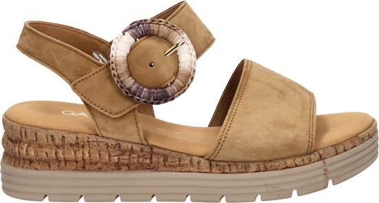 Gabor 706 Sandalen - Met Sleehak - Dames - Camel - Maat 38,5