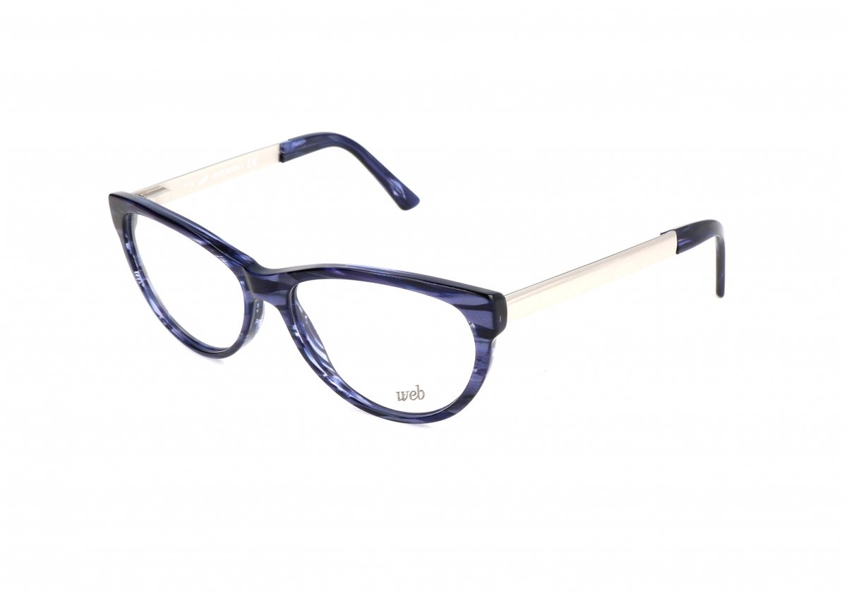 Web WE5143 Shiny blue 54/14/140 WOMAN Brilmonturen