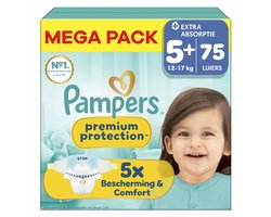 Pampers - Premium Protection - Maat 5+ - Mega Pack - 75 luiers - 12/17KG