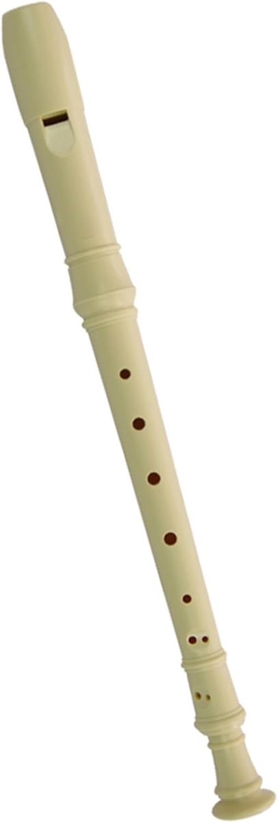 Blokfluit Sopraan - Muziekinstrument Fluit - Muziek Leren - 8 Gaten Ontwerp - 35cm Pakket - Wit