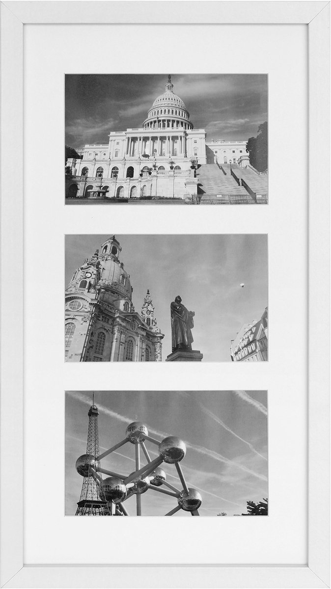 SONGMICS - Lijst - Fotolijst - Fotocollage voor Wanddecoratie - Staand of Hangend Gebruik