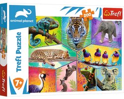 Trefl puzzel 200 stukjes - exotische dieren Discovery Animal Planet.