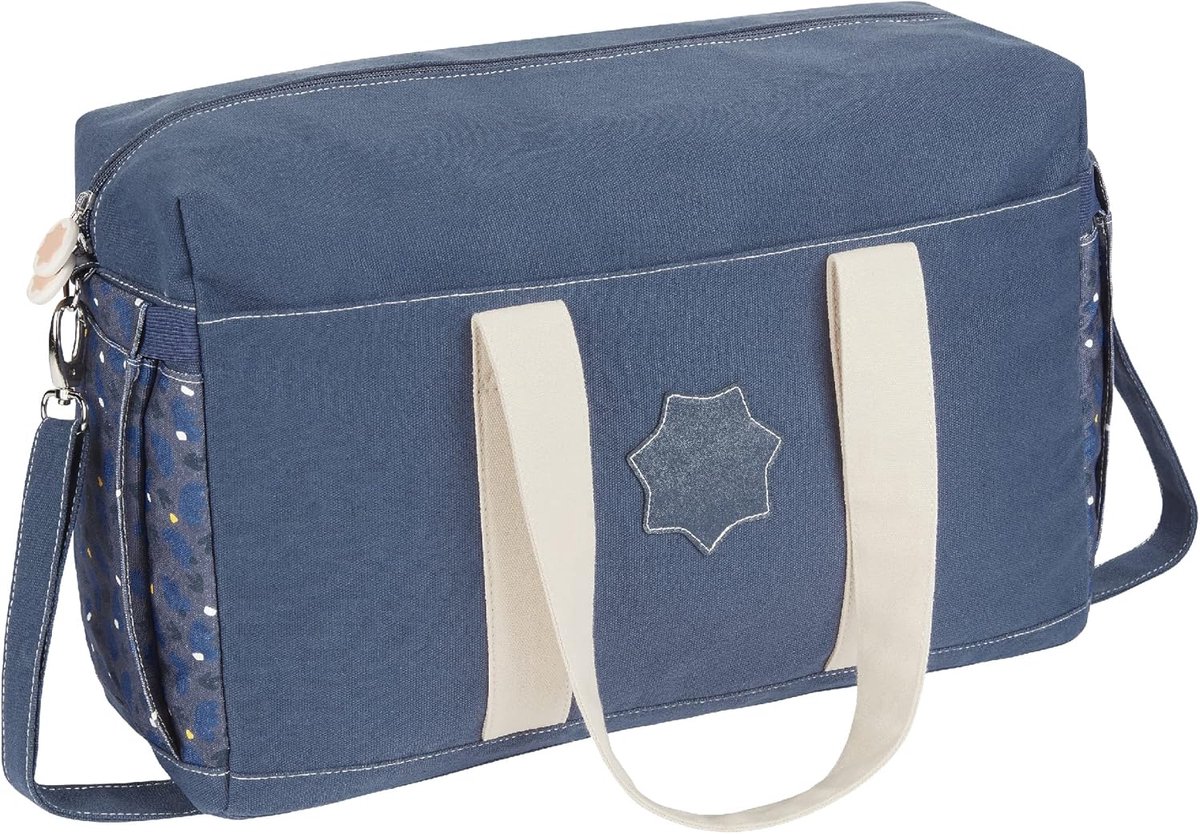 Luiertas Bowling - Grote Capiciteit Tas - Baby Verzorging - Inclusief Matje Clips - 44x20x29cm - Blauw