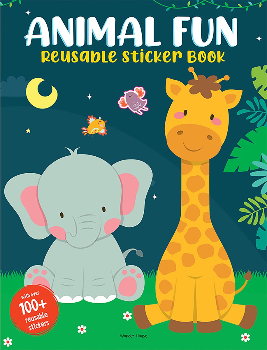 Animal Fun, Reusable Sticker Book