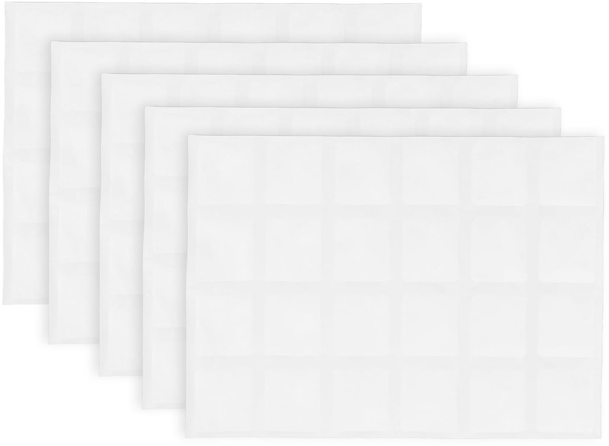 Dailygoods- Ijsvellen 5 Stuks - Herbruikbare Koelvriespakketten - Plat voor Kampeerspullen - Ideaal voor Dranken - Multifunctioneel voor Warm/Koud Gebruik - Draagbaar en Handig - Koelpak