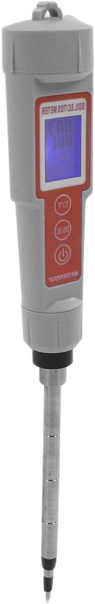 Bodem Analysator - Grondmeter EC - Planten Verzorgen - Automatische Temperatuurcompensatie - 0-10000us/cm - Grijs