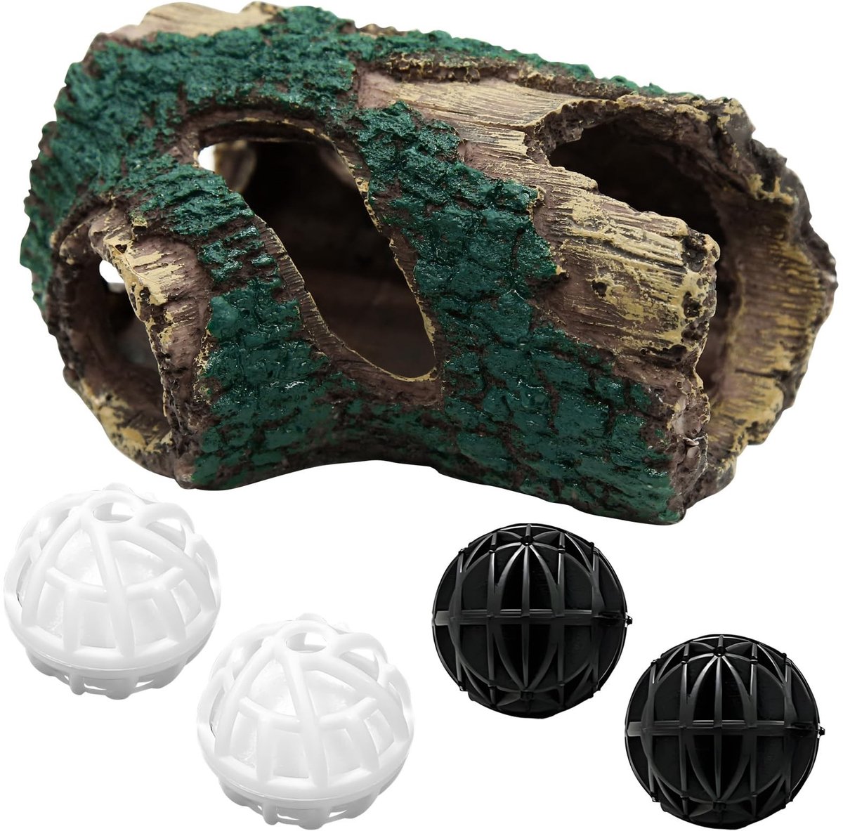 Dailygoods- Boomwortellandschapsdecoratie - Drijfhout - Aquariumfilterballen - Decoratieve Accessoires - Geschikt voor Waterdieren - Harsmateriaal - Aquariumdecoratie