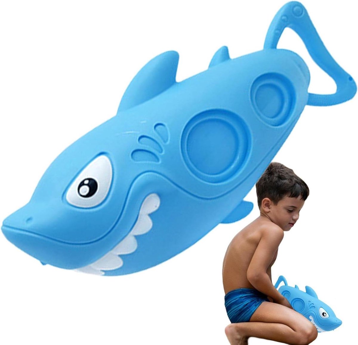Kinder watersproeier - Zomer speelgoed - Buiten spelen - Vrolijke zeedier designs - 30 cm - Blauw