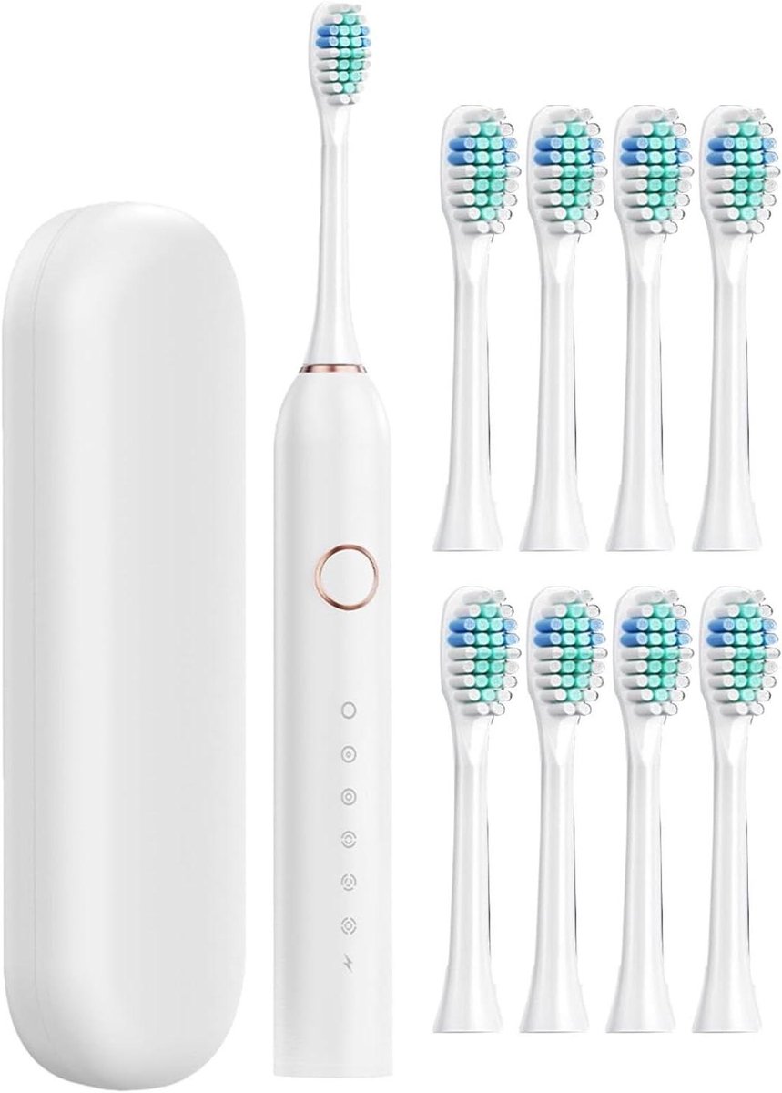 Electric Toothbrush for Travel, Rechargeable Toothbrushes with Case, Electric Travel Toothbrush, 40,000 VPM, Deep Cleaning, 6 Modes, Toothbrush, Travel Case
