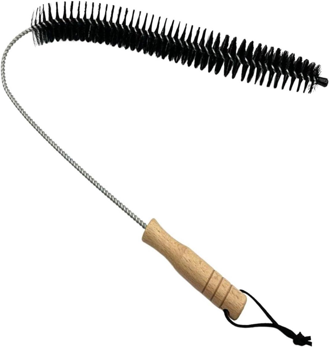 Antislip Pluizenborstel - Reinigingsborstel - Droger Reinigen - Flexibele Steel - 75 cm - Houtkleur