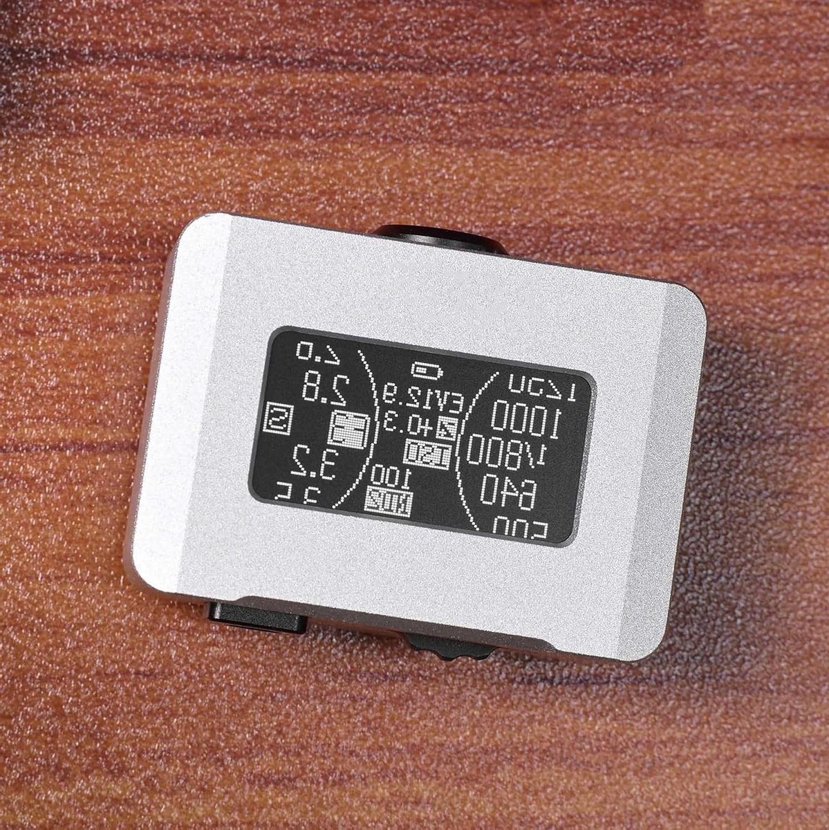 Camera Belichtingsmeter - Lichtmeter Fotografie - Belichting Meten - OLED Scherm - 30° Gemiddeld - Aluminium