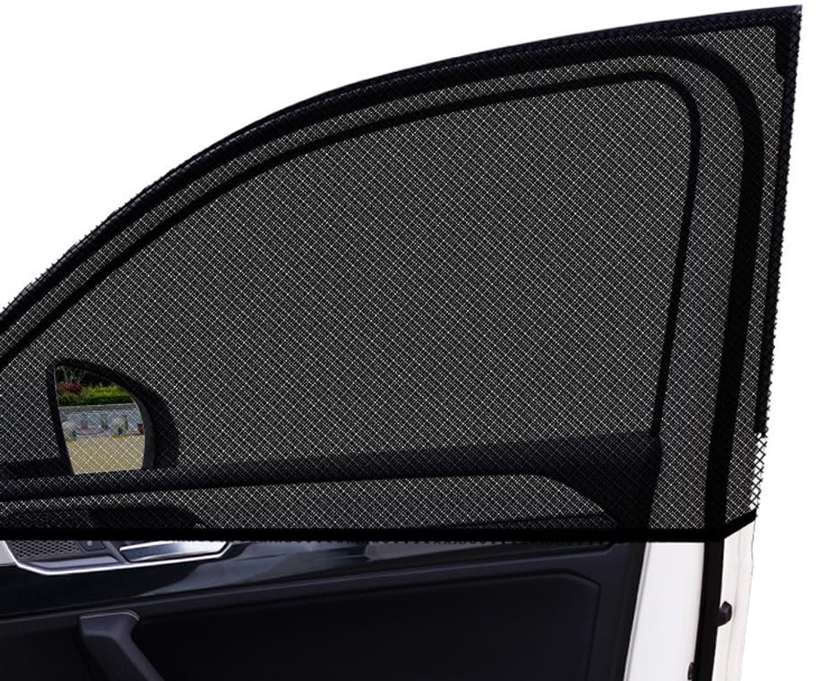 Dailygoods- Zonwering Hoogwaardig Nylon - Auto Zonwering - Zonwering Raam - Zonwering voor Autoruiten - 4 Stuks - UV-bescherming en Ademend - Auto Zonnescherm