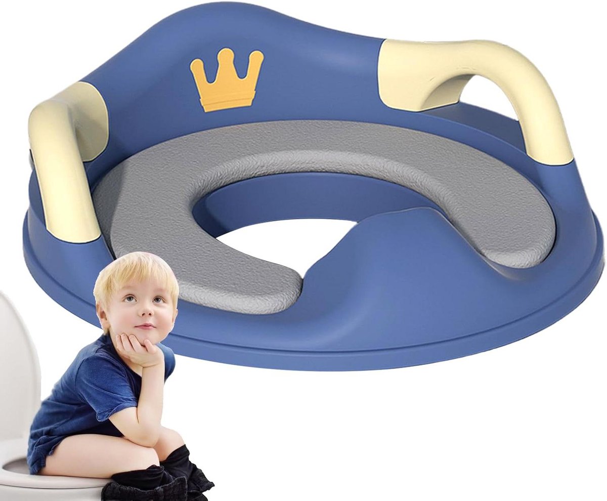 WC-verkleiner voor kinderen met handvat – wc-verloopstuk, afneembaar en niet stelbaar, voor thuis en op reis