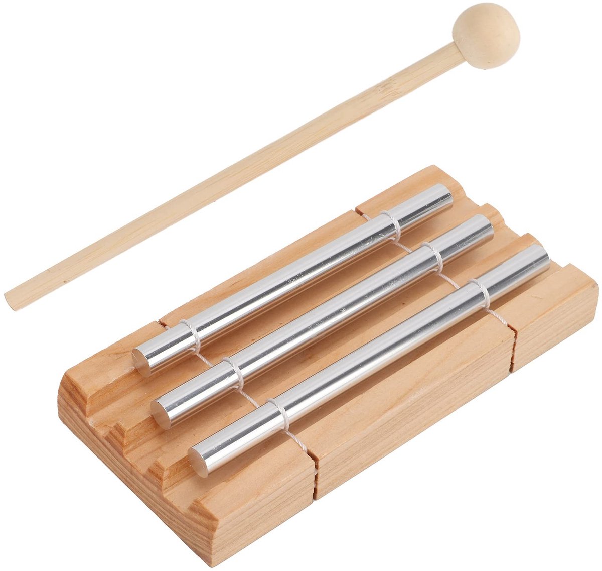 Dailygoods- Klokkenspel Drietonig - Windgong Buiten - Orff Percussie-instrument - Meditatie Klokkenspel - Professionele Productie - Rustgevende Stem