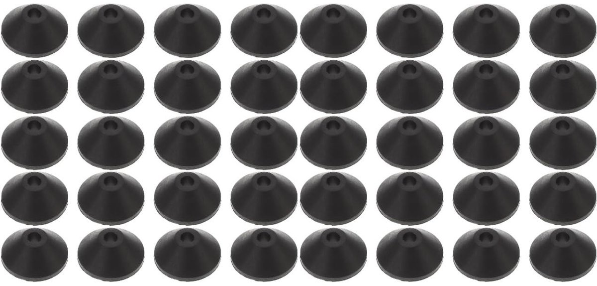 Dailygoods- Afdichtingsringen 40 Stuks - Conische Sluitringen - Rubber voor WC-Tankschroeven - Vervangingsset voor WC-Bril - Reserve Rubberen Sluitringen - Lichtgewicht en Duurzaam - Toiletbouten