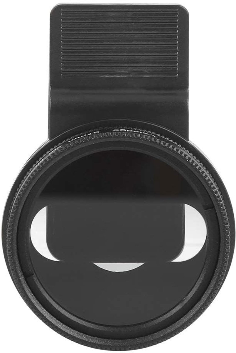 Dailygoods- Lensfilter Polarisator 37 mm - Clip Lens - Mobiele Telefoon - Vermindert Reflecties - Verbeterde Beeldkwaliteit - Kunststof/Aluminium - Camera Filter