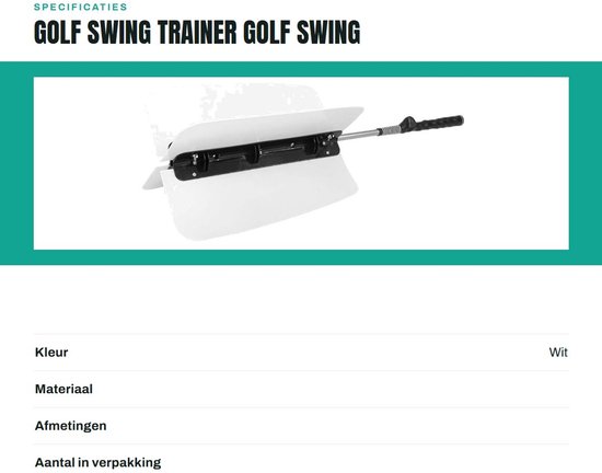 Dailygoods- Golf Swing Trainer - Antislip Handgreep - Roestvrij Staal - 26 cm Lengte - Ventilatorbladen - Verhoogde Windweerstand - Golftrainer van Dailygoods — afbeelding 3