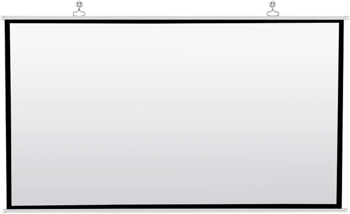 Projectiescherm - Filmscherm Beamer - Thuisbioscoop Presentaties - Kreukvrij Glad Oppervlak - 60 inch 16:9 - Wit