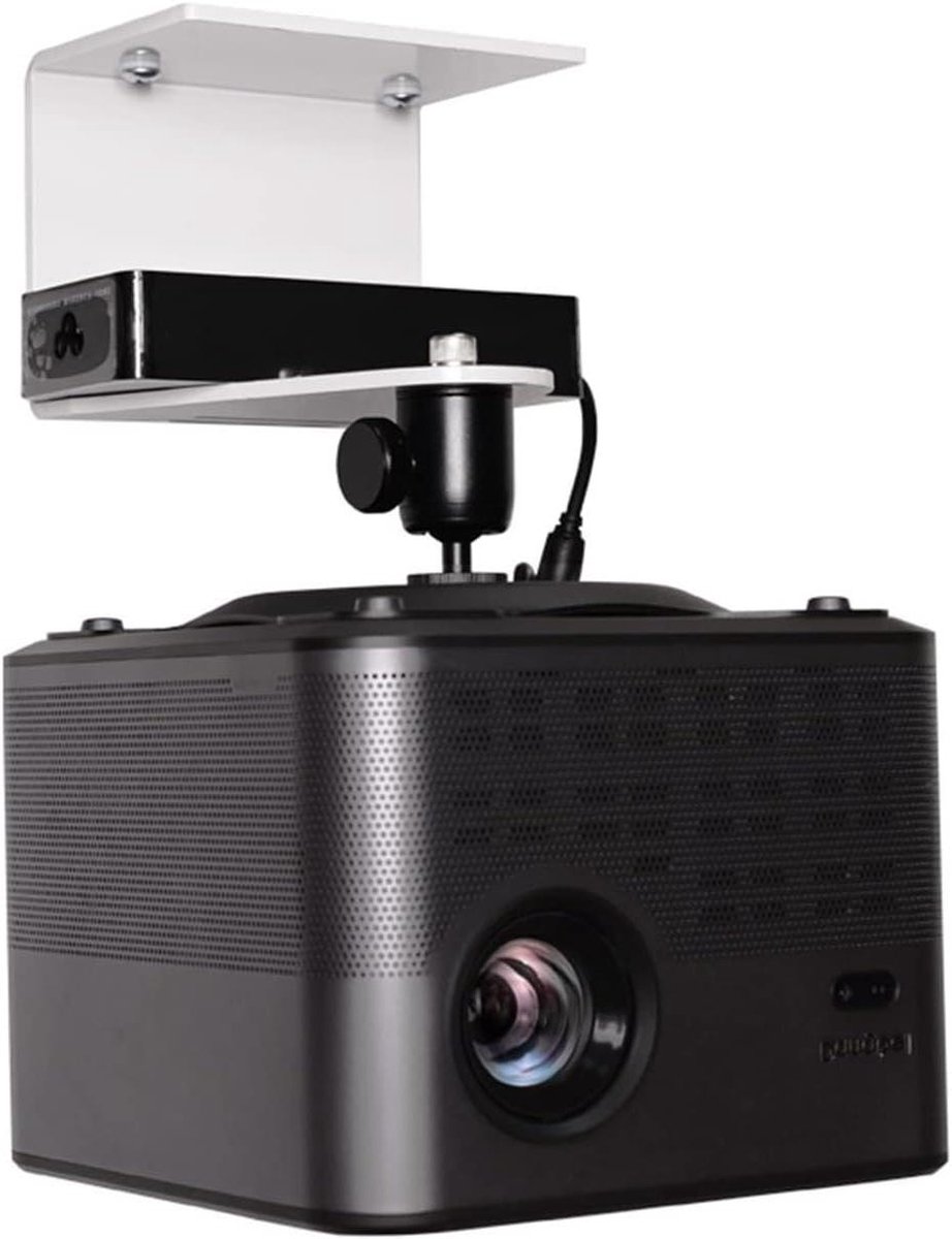 Projector Beugel - Plafondmontage Stand - Thuisbioscoop Inrichten - 360 Graden Verstelbaar - Hoge Belastbaarheid - Wit